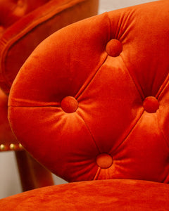 Valentino Stool in Burnt Orange