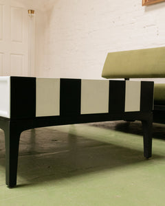 Black & White Stripped Coffee Table