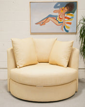 Load image into Gallery viewer, Bianca Swivel Chair in Queen Bey Daffodil
