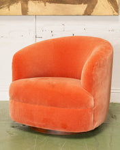 Load image into Gallery viewer, Mohair Vintage Club Chair with Ottoman
