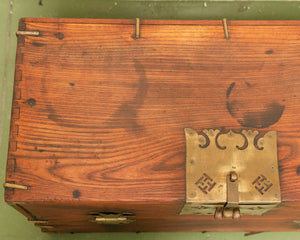 Late 19th Century Antique Korean  Wedding Chest