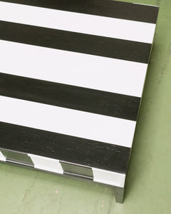 Black & White Stripped Coffee Table