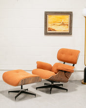 Load image into Gallery viewer, Tangerine Tweed Chair and Ottoman
