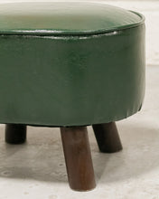 Load image into Gallery viewer, Chunky Green Ottoman
