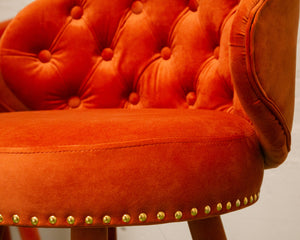 Valentino Stool in Burnt Orange