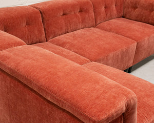 5 Piece Chelsea Sofa in Paprika