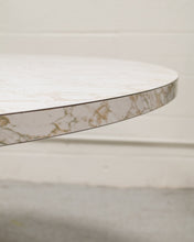 Load image into Gallery viewer, Faux Marble Hollywood Regency Table
