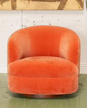 Load image into Gallery viewer, Mohair Vintage Club Chair with Ottoman
