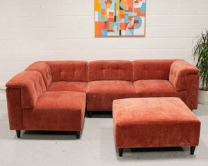 5 Piece Chelsea Sofa in Paprika