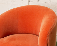 Load image into Gallery viewer, Mohair Vintage Club Chair with Ottoman
