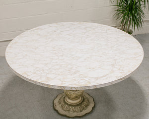 Faux Marble Hollywood Regency Table