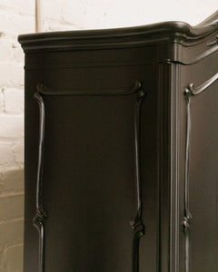 Black French Ornate Curio Cabinet