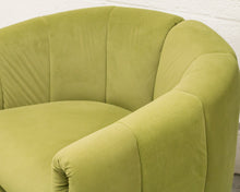 Load image into Gallery viewer, Green Lounge Chair &amp; Ottoman
