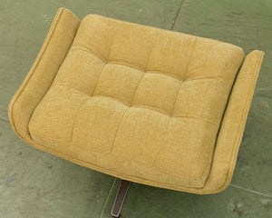 Vintage Green Lounge Chair & Ottoman