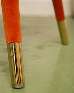 Valentino Stool in Burnt Orange