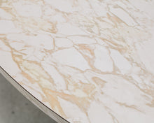 Load image into Gallery viewer, Faux Marble Hollywood Regency Table
