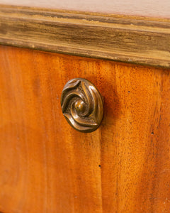 Early 20th Century Biedermeier Style Buffet with Brass Pulls