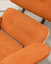 Load image into Gallery viewer, Tangerine Tweed Chair and Ottoman
