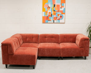 4 Piece Chelsea Sofa in Paprika