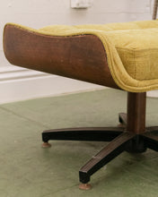 Load image into Gallery viewer, Vintage Green Lounge Chair &amp; Ottoman
