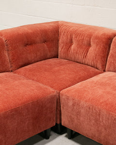 4 Piece Chelsea Sofa in Paprika