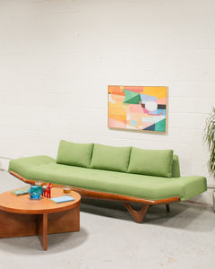 Gondola Armless Sofa in Green