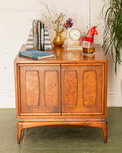 Burlwood Vintage End Table