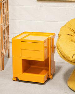 Orange Roller Side Table