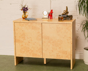 Burlwood Small Cabinet