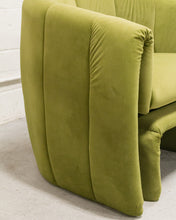 Load image into Gallery viewer, Green Lounge Chair &amp; Ottoman
