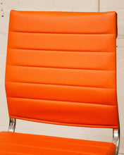 Load image into Gallery viewer, Orange Ribbed Office Chair
