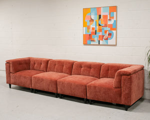 4 Piece Chelsea Sofa in Paprika