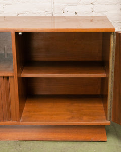 Mcm Walnut Sideboard with Opening