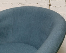 Load image into Gallery viewer, Blue Vintage Swivel Chair
