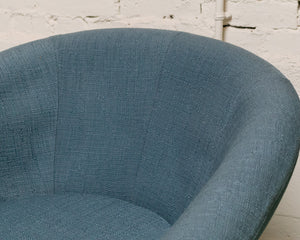 Blue Vintage Swivel Chair