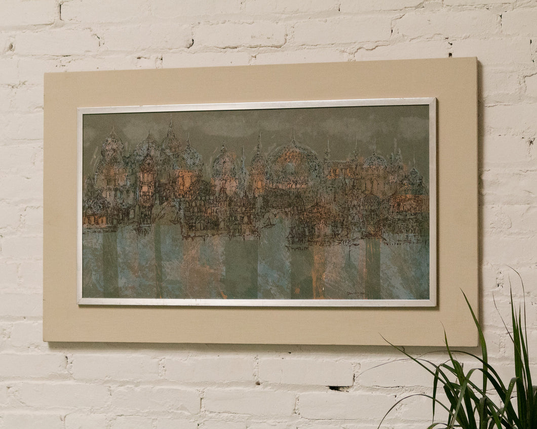 Dorothy Bowman City Edge Signed Lithograph