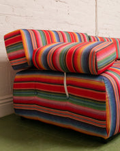 Load image into Gallery viewer, Striped Low Profile Modular Sofa
