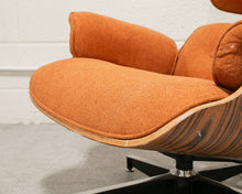 Load image into Gallery viewer, Tangerine Tweed Chair and Ottoman
