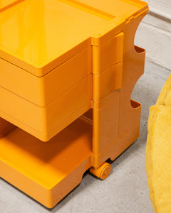 Orange Roller Side Table