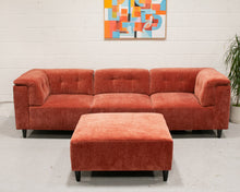 Load image into Gallery viewer, 4 Piece Chelsea Sofa in Paprika (Ottoman)
