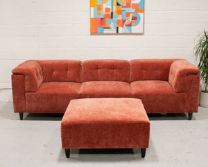 4 Piece Chelsea Sofa in Paprika (Ottoman)