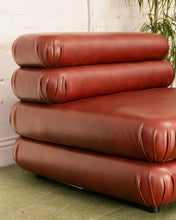 Load image into Gallery viewer, Elodie Armless Chair in Brown Leather
