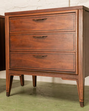 Load image into Gallery viewer, Walnut 3 Drawer Lowboy
