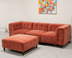 4 Piece Chelsea Sofa in Paprika (Ottoman)