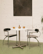 Load image into Gallery viewer, Vintage Italian Chrome &amp; Leather Lounge by Fasem Chair
