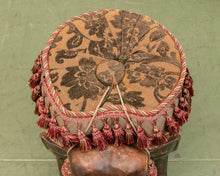 Load image into Gallery viewer, Carved Wood Elephant Pachyderm Stool Figure
