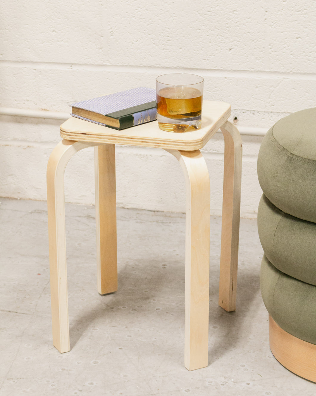 Blonde End Table