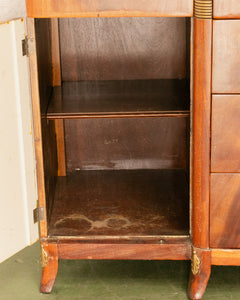 Early 20th Century Biedermeier Style Buffet with Brass Pulls