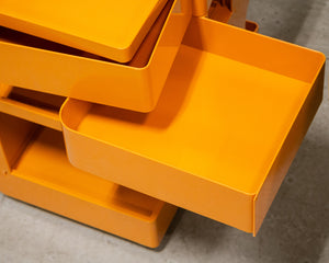 Orange Roller Side Table