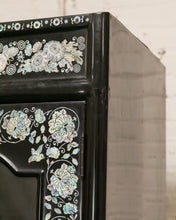 Load image into Gallery viewer, Black Mother of Pearl Curio Cabinet
